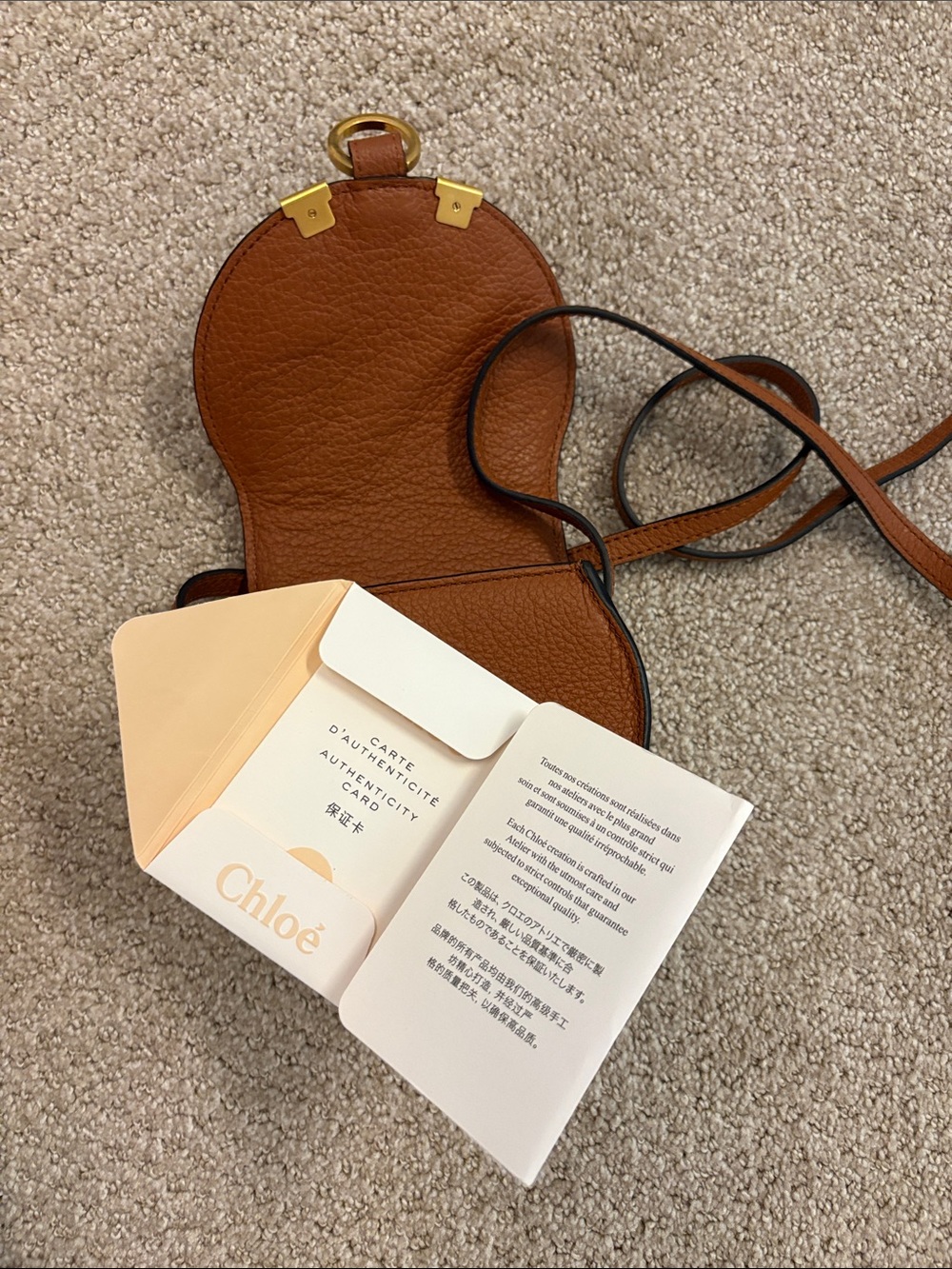Chloe Nano Marcie Crossbody Saddle Bag - Picture 2 of 2
